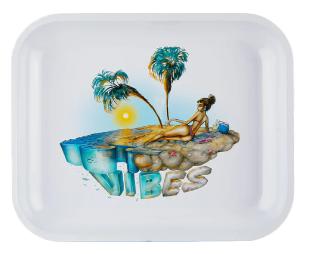 VIBES Metal Rolling Tray Private Island Large