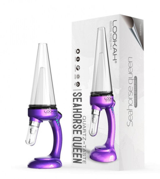 lookah seahorse queen vaporizer purple
