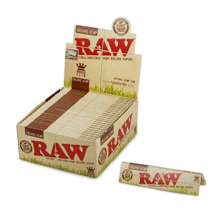 RAW Organic King Size Slim Hemp Rolling Papers