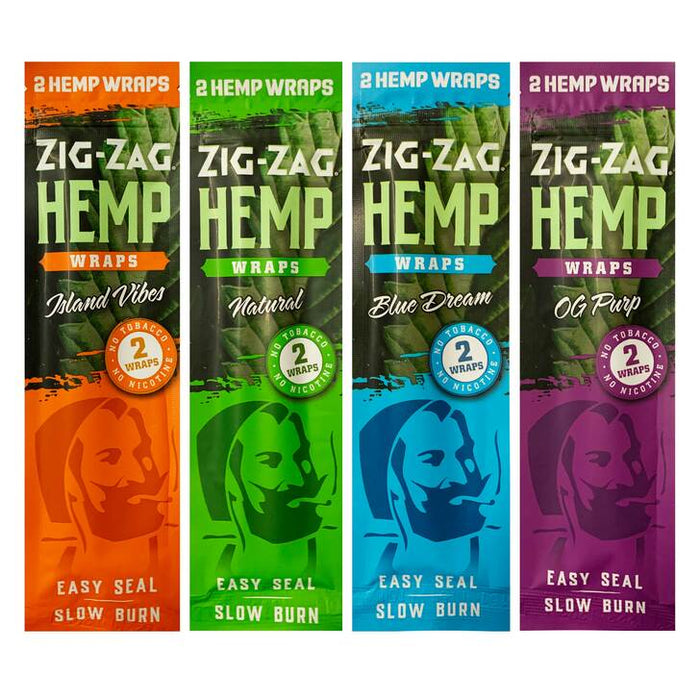 Zig Zag Hemp Wraps - 4 Flavors