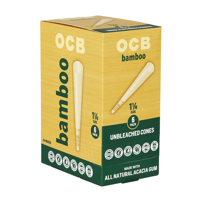 OCB Unbleached Bamboo Pre-Rolled Cones