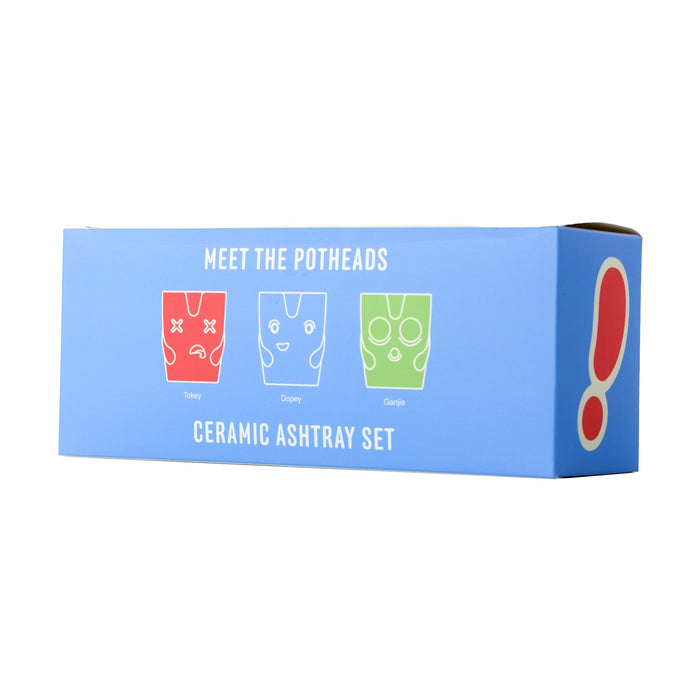BigFUN! 'Potheads' Ceramic Ashtray Set