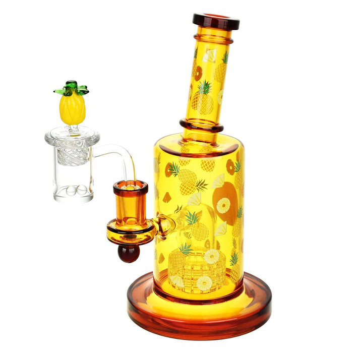 Fruit Series Pineapple Express Glow In The Dark Dab Rig Kit
