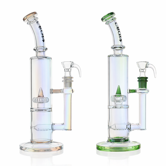 Croia Glass 10" Dual Chamber Bong with Inline and Rocket Perc