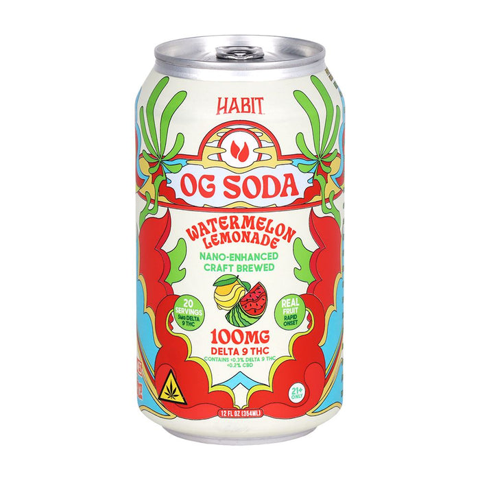 Habit D9 THC OG Soda | 12oz | 100mg | 6 Pack