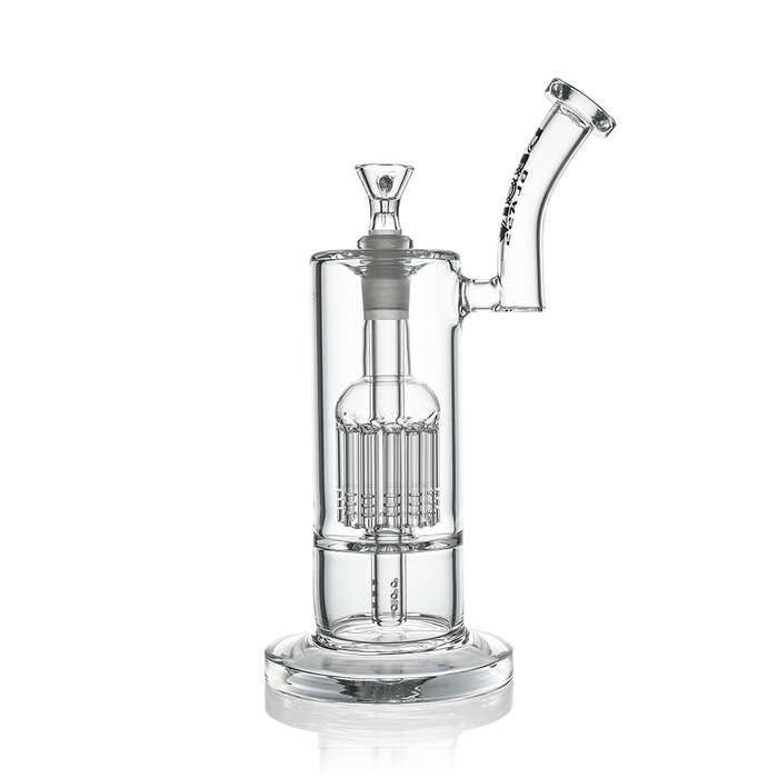 Croia Glass 10" Dual Chamber Scientific Bubbler Tree Perc Glass Bong