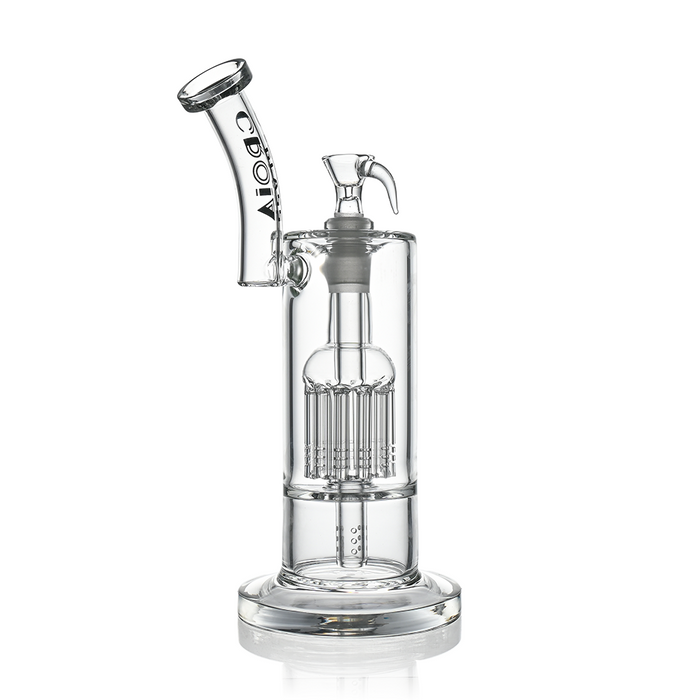 Croia Glass 10" Dual Chamber Scientific Bubbler Tree Perc Glass Bong
