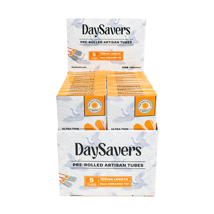 DaySavers Pre-Rolled Tubes With Glass, Ceramic or Wood Tips