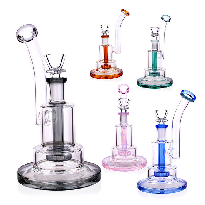 Stacked Chamber Showerhead Perc Water Pipe