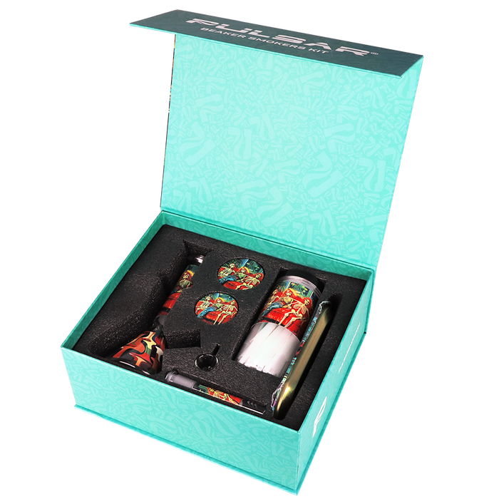 Design Series Beaker Water Pipe Smoker's Kit