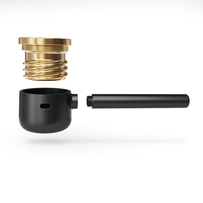 VESSEL Helix Pipe Anodized Aluminum Hand Pipe - Black