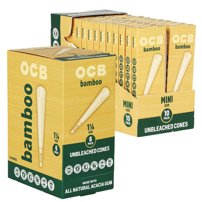 OCB Unbleached Bamboo Pre-Rolled Cones