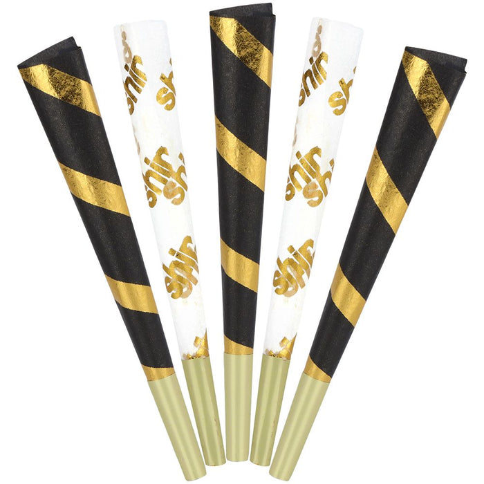 Shine 24K Gold Pre-Rolled Cones King Size 50 Count Bulk Jar