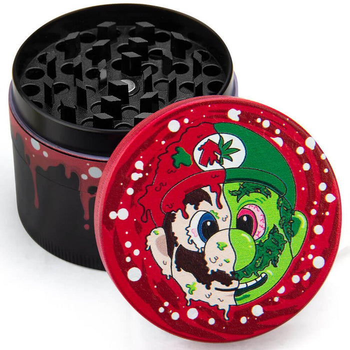 4 Piece Metal Mario Herb Grinder