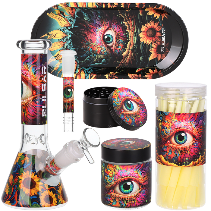 Design Series Beaker Water Pipe Smoker's Kit