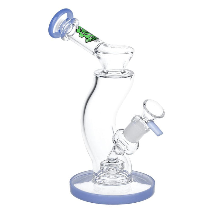 SeshGear Curved Glass Water Pipe 7.75"