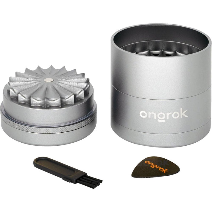 ONGROK Flower Petal Toothless Aluminum Storage Grinder