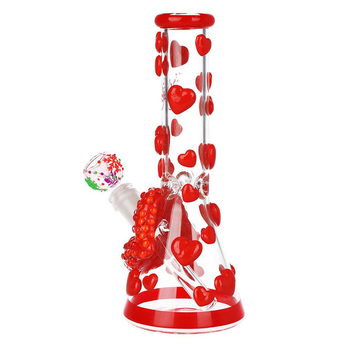 Pulsar Kiss My Lips Glow In Dark Valentines Beaker Bong