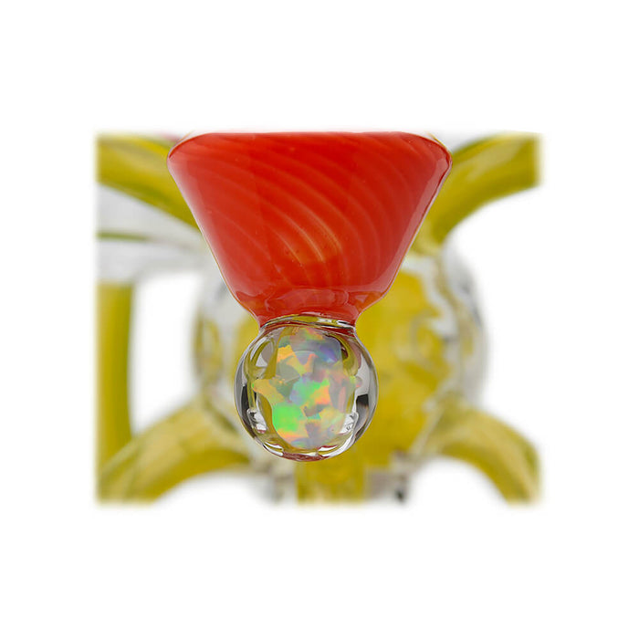 Calibear Artistic Recycler Dab Rig with Opal