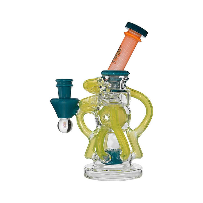 Calibear Artistic Recycler Dab Rig with Opal
