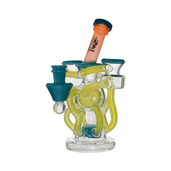 Calibear Artistic Recycler Dab Rig with Opal