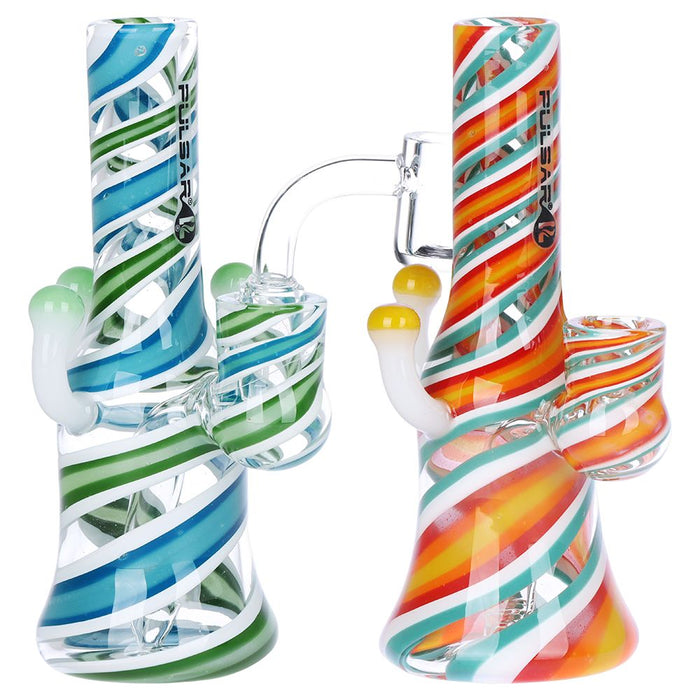 Pulsar Shroom Vision Wig Wag Glass Dab Rig