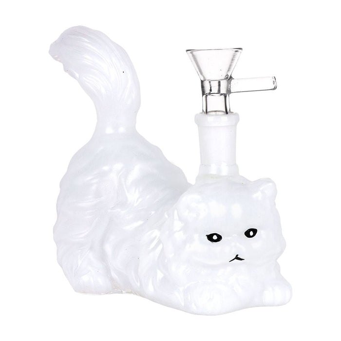 SeshGear Furry Kitty Glass Water Pipe - 4.75" / 14mm F / Colors Vary