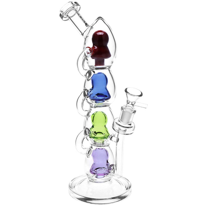 Pulsar Stacks on Stacks Quad Perc Glass Water Pipe
