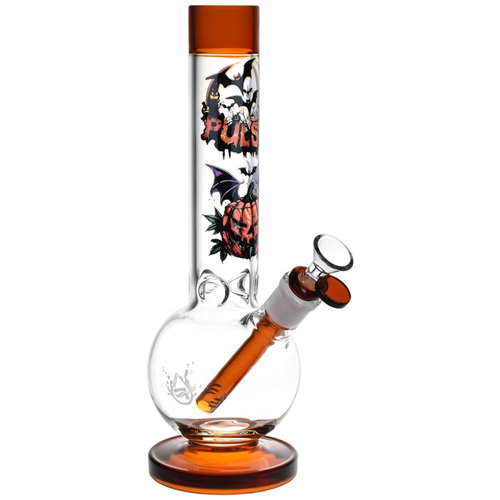Halloween Ball Glass Water Pipe 11.75 Inches