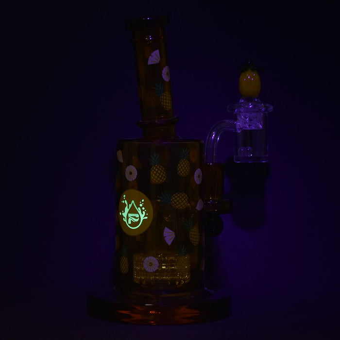 Fruit Series Pineapple Express Glow In The Dark Dab Rig Kit