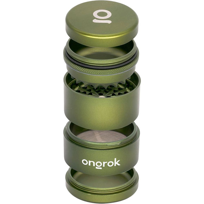 ONGROK Flower Petal Toothless Aluminum Storage Grinder