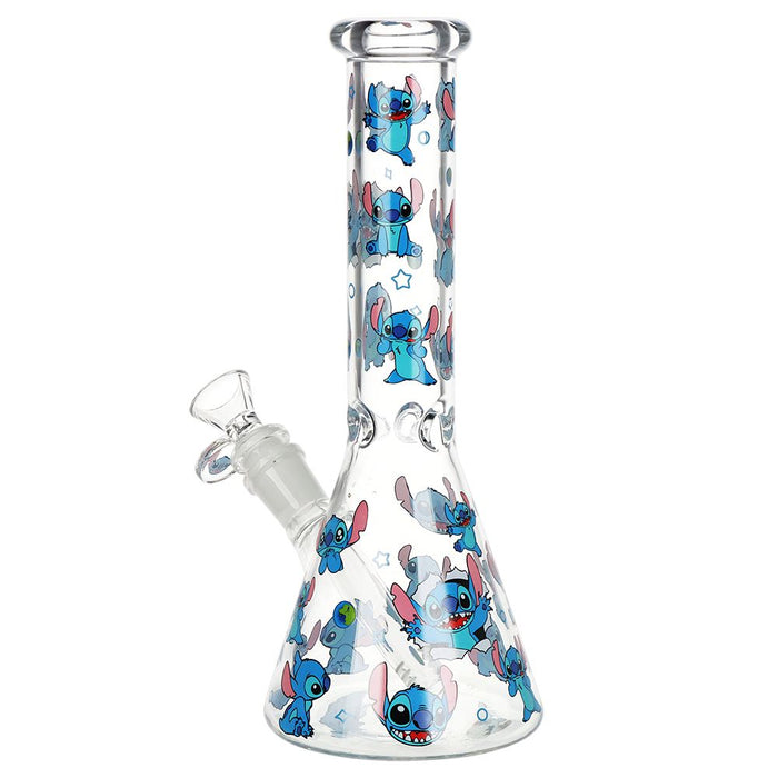Kush Cargo Little Blue Creature Beaker Bong 10 Inches