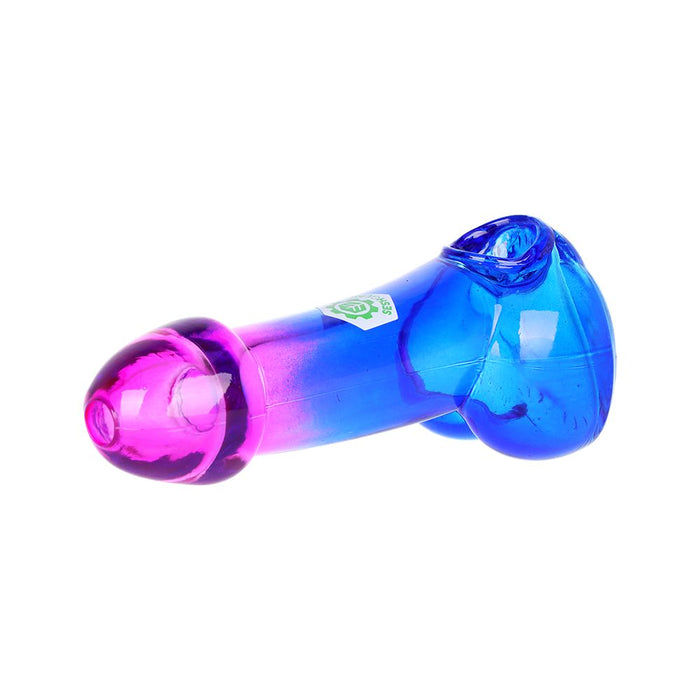 SeshGear Bi-Color Male Member Glass Hand Pipe