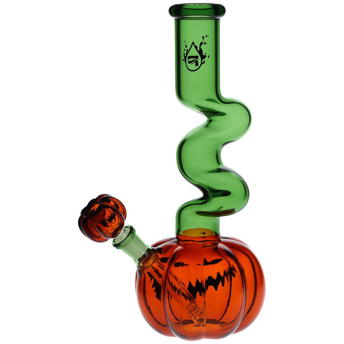 Pulsar Twisty And Wicked Jack-O-Lantern Glass Water Pipe