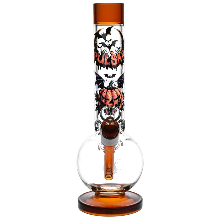 Halloween Ball Glass Water Pipe 11.75 Inches