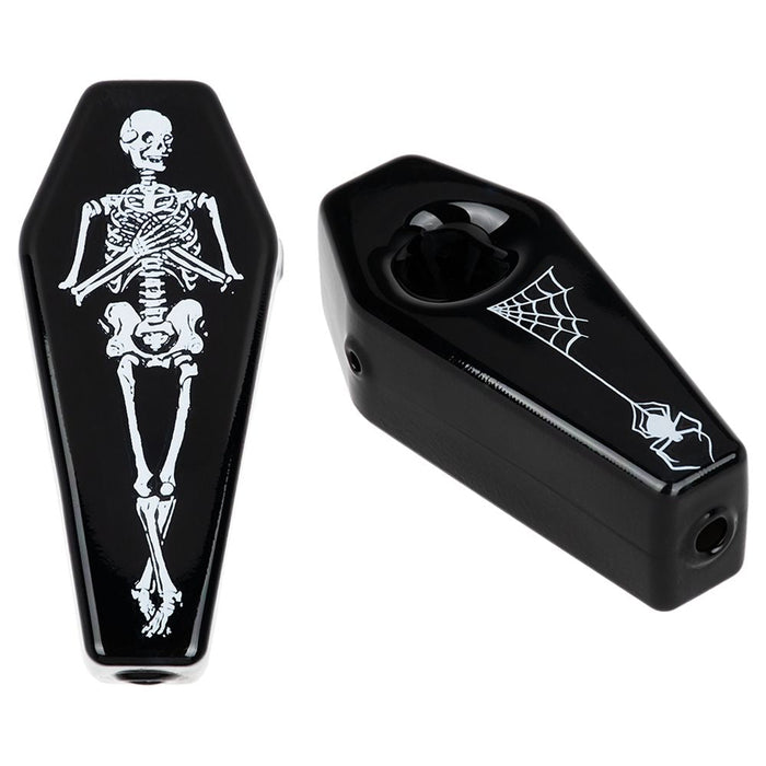 Kush Cargo Skelly's Coffin Glass Hand Pipe