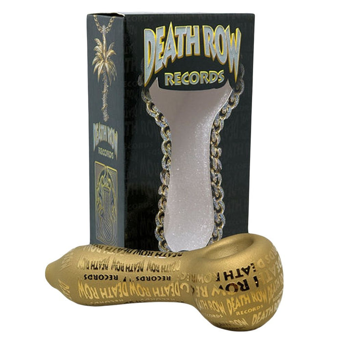 Death Row Records Metallic Etched Glass Spoon Pipe