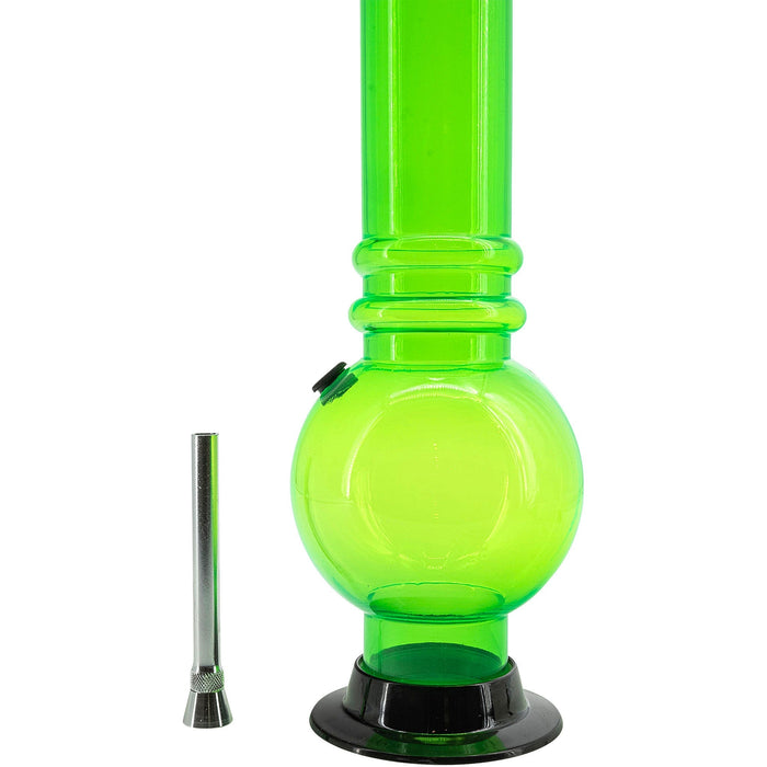 Acrylic Bubble Base Bong | 12" Or 15"