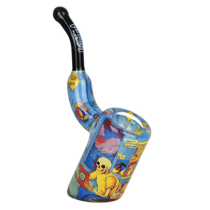 Grateful Dead Inside Print Bent Sherlock Pipe