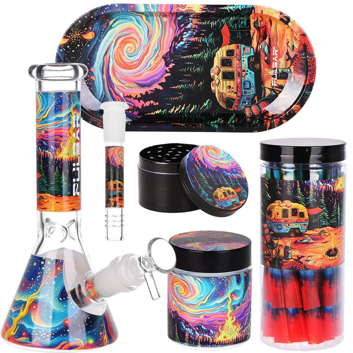 Design Series Beaker Water Pipe Smoker's Kit