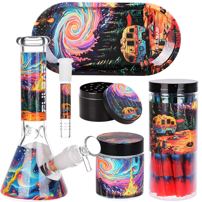 Design Series Beaker Water Pipe Smoker's Kit