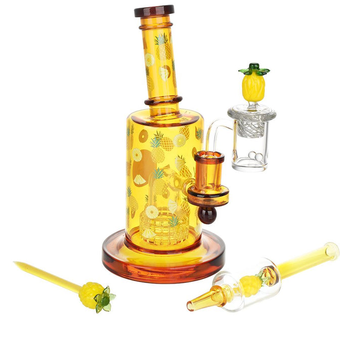 Fruit Series Pineapple Express Glow In The Dark Dab Rig Kit