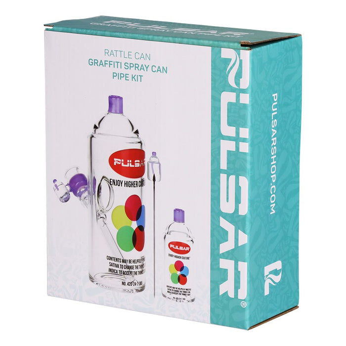 Pulsar Graffiti Series Spray Paint Glass Water Pipe Set