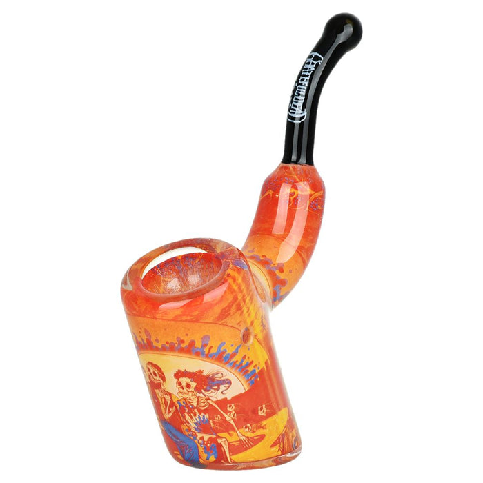 Grateful Dead Inside Print Bent Sherlock Pipe