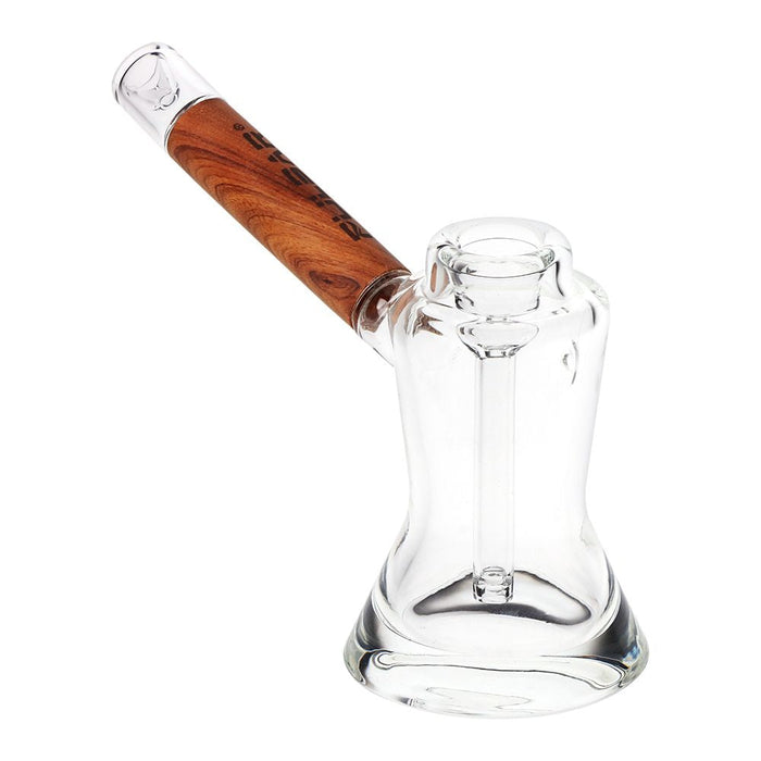 Pulsar Wood on Glass 6 Inch Bubbler