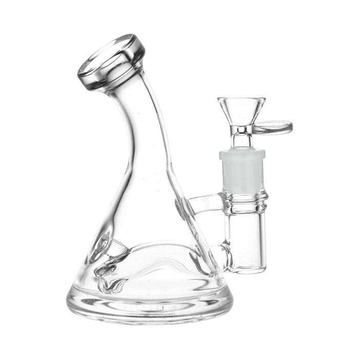 6 Inch Clear Glass Bell Mini Rig