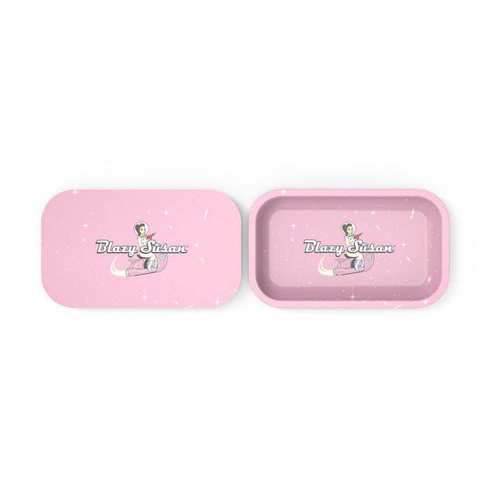 Blazy Susan Rolling Tray With Lid 6 Designs
