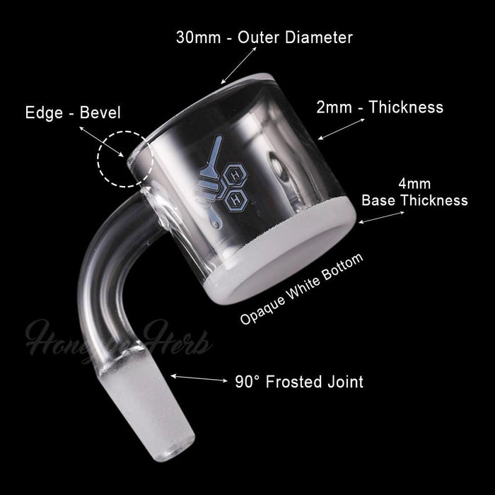 Honeybee Herb Milk & Honey XL Bevel Quartz Banger