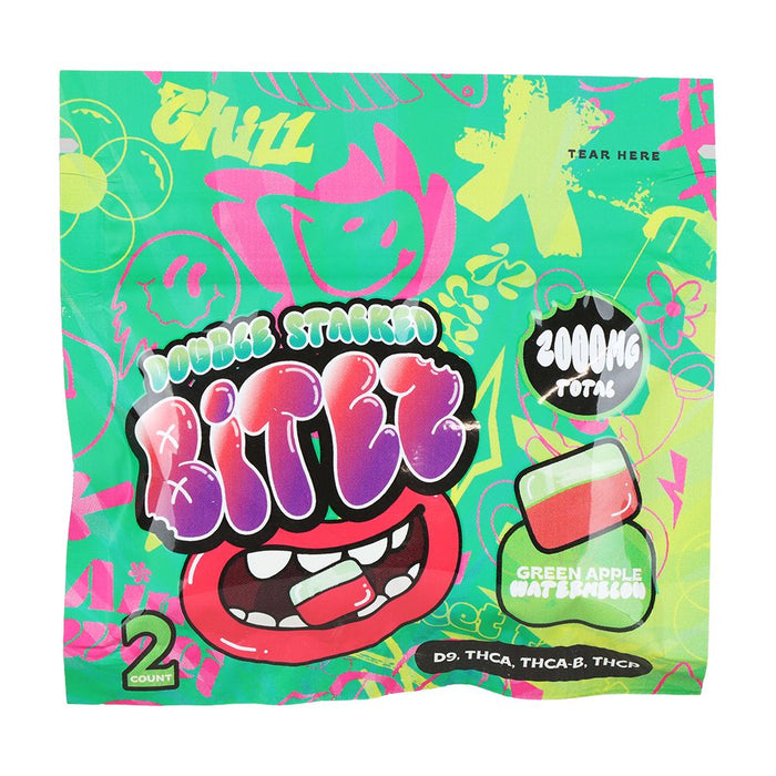 Double Stacked THC Bitez | 2000mg | 2pc | 60pk Display