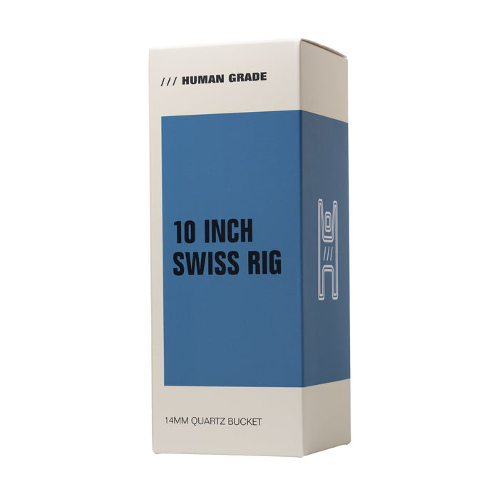 Human Grade 10" Swiss Rig Glass Recycler Dab Rig